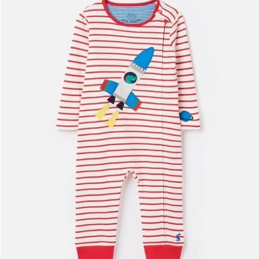 Joules Winfield Romper Rocket Planet Sz 6-9 Mo